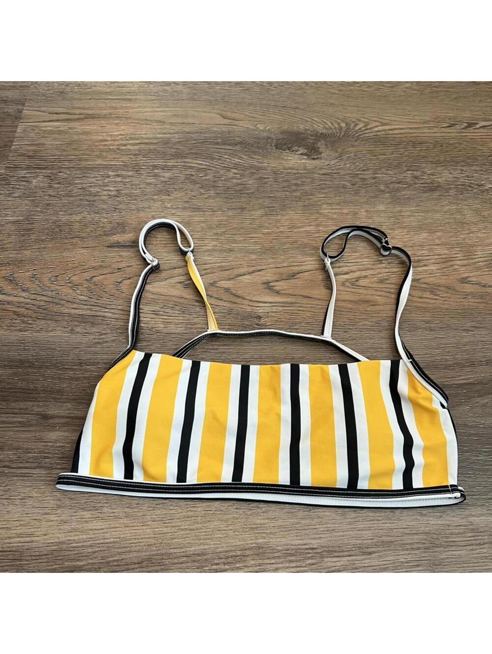 Women's Yellow And Multi Bikini-And-Tankini-Top